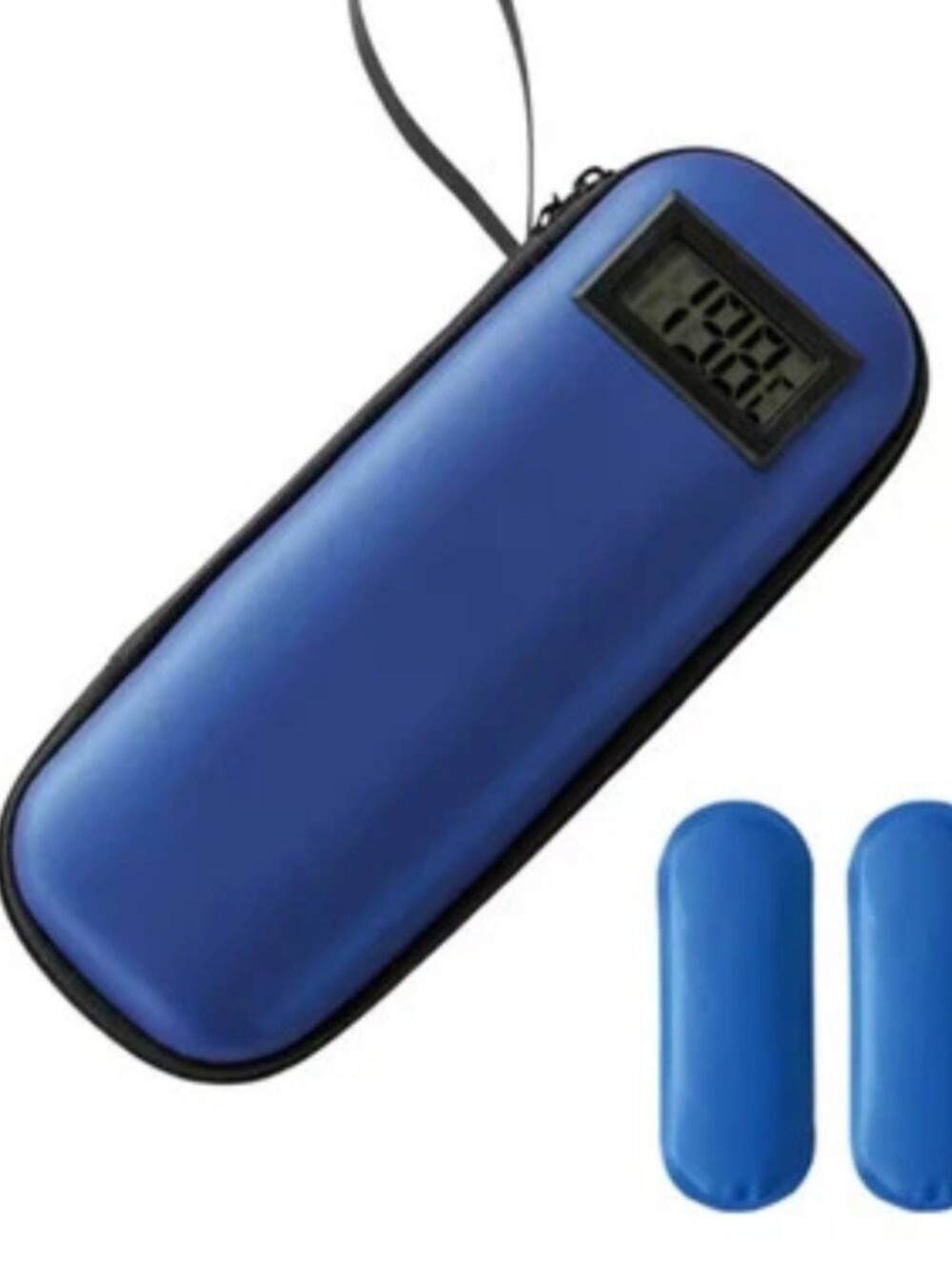 Blue Digital Luggage Scale Case with Wrist Strap